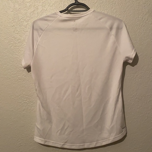 White jersey material adidas athletic top - Picture 2 of 3